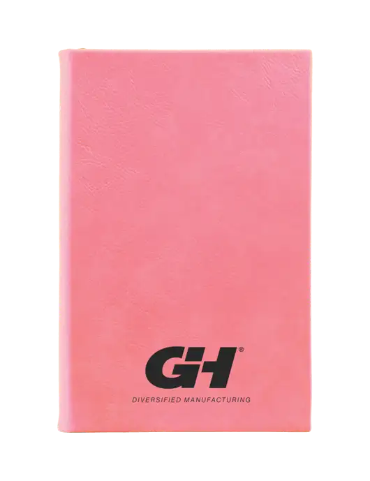 Pink Leatherette 5.25 x 8.25 Journal w/G&H Logo