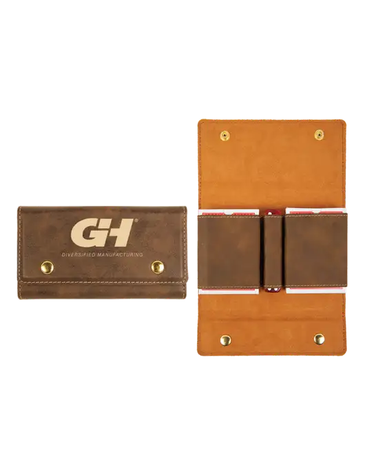 Rustic Leatherette Card & Dice Set w/G&H Logo