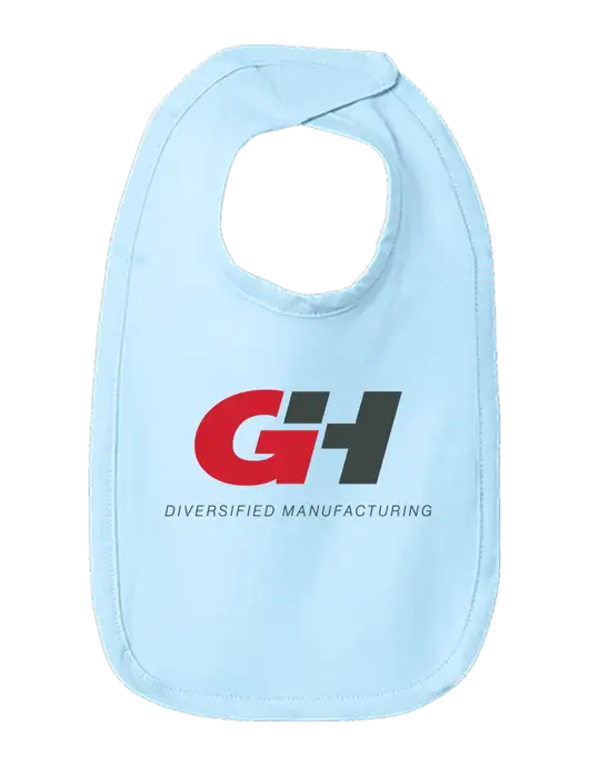 Rabbit Skins Light Blue Infant Premium Jersey Bib w/G&H Logo