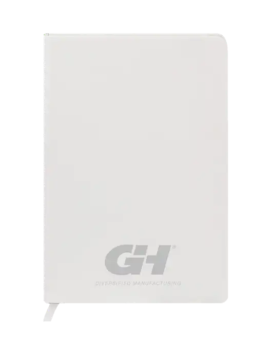 Fabrizio White Hard Cover 5.75 x 8.3  Journal w/G&H Logo