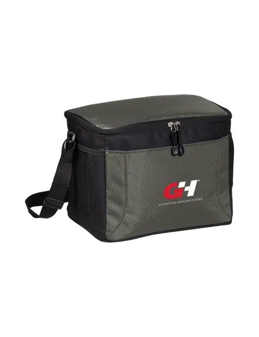 12 Can Grey/Black Cube Cooler w/G&H Logo