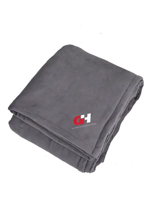 Oversized Graphite Ultra Plush Blanket Graphite w/G&H Logo