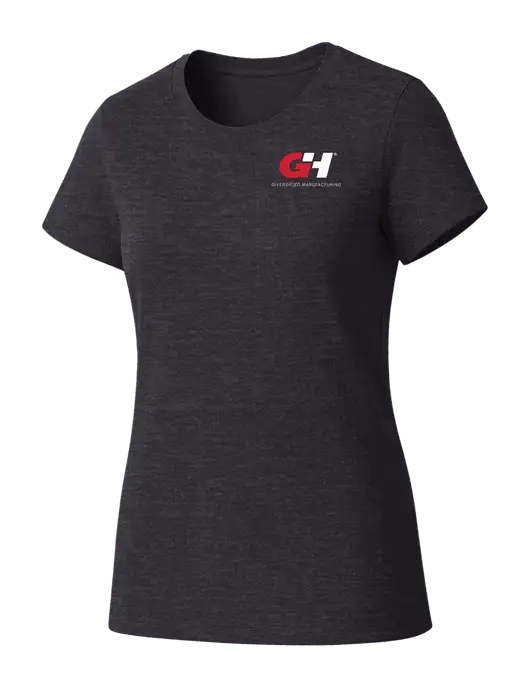 Womens Seriously Soft Heathered Charcoal T-Shirt w/G&H Logo