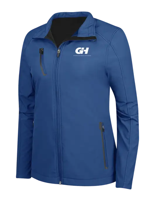 Dark Royal Womens Welded Softshell Jacket w/G&H Logo