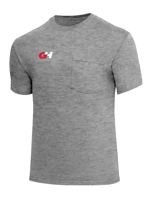 Core Blend Medium Grey Heather Pocket T-Shirt w/G&H Logo
