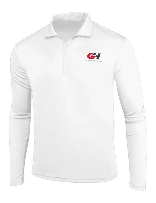 White PosiCharge Competitor 1/4 Zip Pullover w/G&H Logo