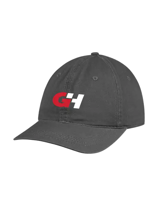 Garment Washed Unstructured Twill Charcoal Cap w/G&H Logo