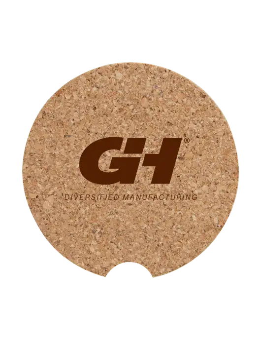 Cork Car Coaster, 2.5" w/G&H Logo