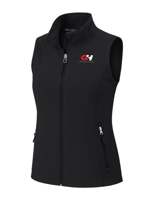Black Womens Core Soft Shell Vest w/G&H Logo