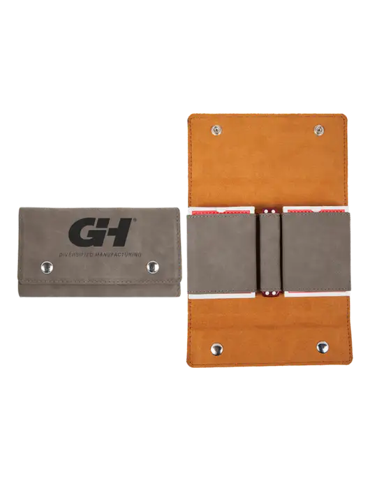 Grey Leatherette Card & Dice Set w/G&H Logo