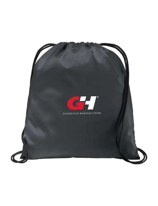 Drawstring  Graphite Grey Cinch Pack w/G&H Logo