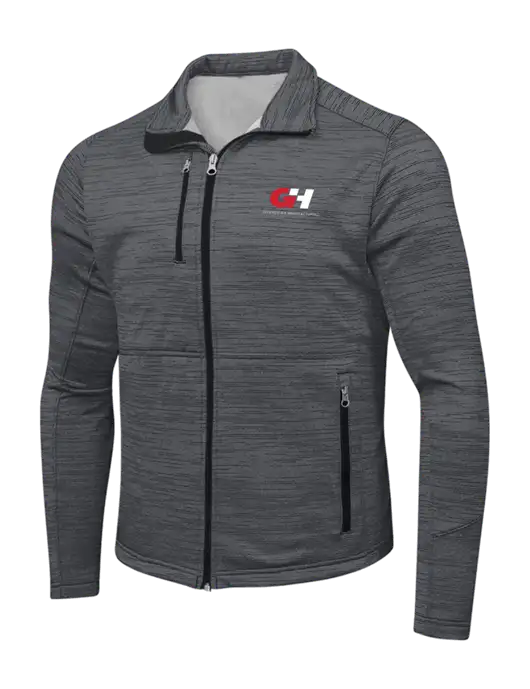 Dark Grey Digi Stripe Fleece Jacket w/G&H Logo