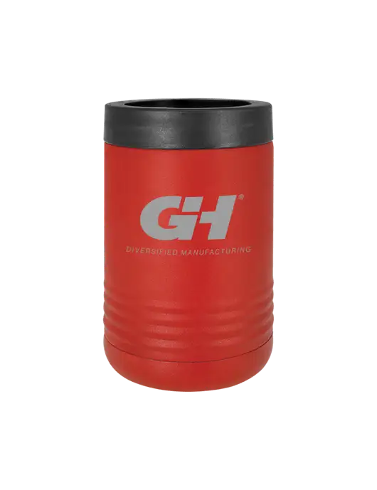 Polar Camel 12 oz Powder Coated Red Vacuum Insulated Beverage Holder w/G&H Logo