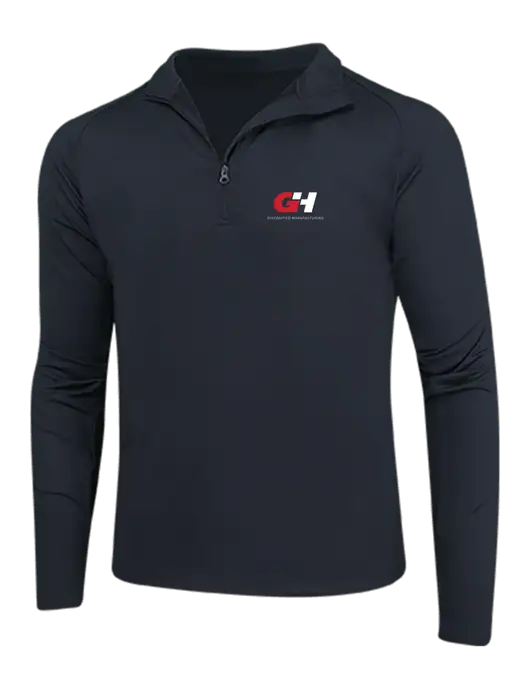 Black Sport Wick Stretch 1/4 Zip Pullover w/G&H Logo