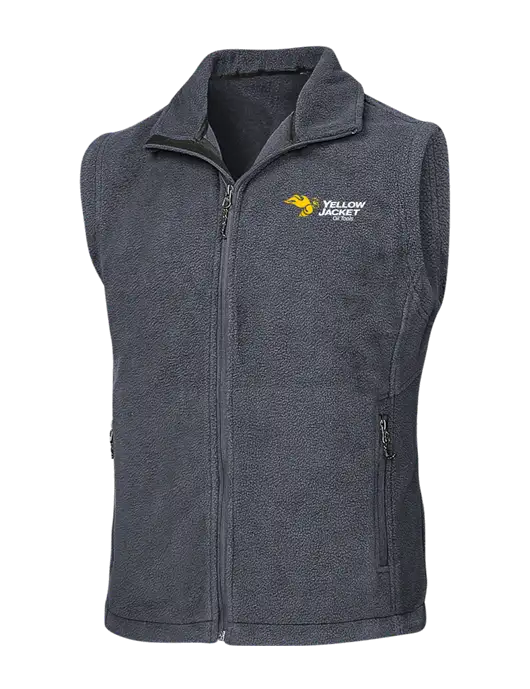 Dark Grey Fleece Vest w/Yellow Jacket Logo