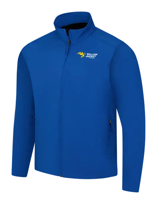 Dark Royal Core Soft Shell Jacket w/Yellow Jacket Logo