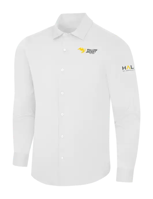 White City Stretch Shirt w/Yellow Jacket Logo, HALO Logo