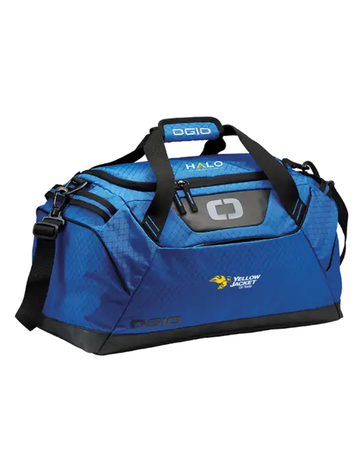 OGIO Royal Blue Catalyst Duffle
 w/Yellow Jacket Logo, HALO Logo