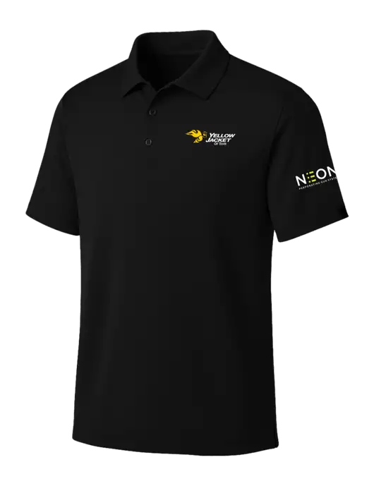 OGIO Blacktop Framework Polo w/Yellow Jacket Logo, Neon Logo