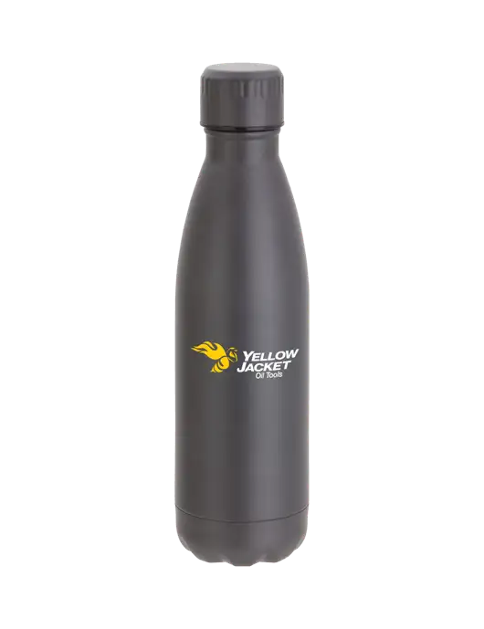 City Go Matte Charcoal 17 oz Insulated Bottle w/Yellow Jacket Logo, Neon Logo