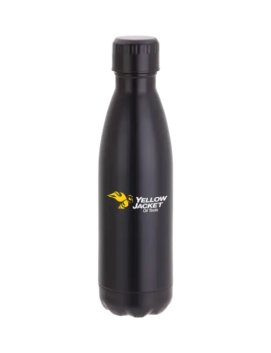 City Go Matte Black 17 oz Insulated Bottle w/Yellow Jacket Logo, Neon Logo