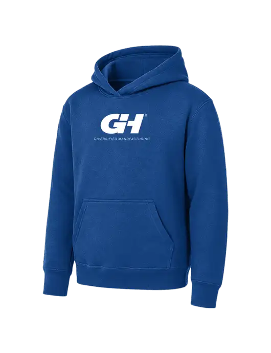 Youth Royal 7.8 oz Pullover Hooded Sweatshirt w/G&H Logo