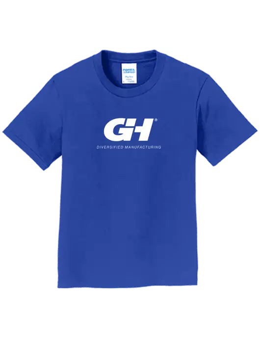 Youth Ring Spun Royal 4.5 oz T-Shirt w/G&H Logo