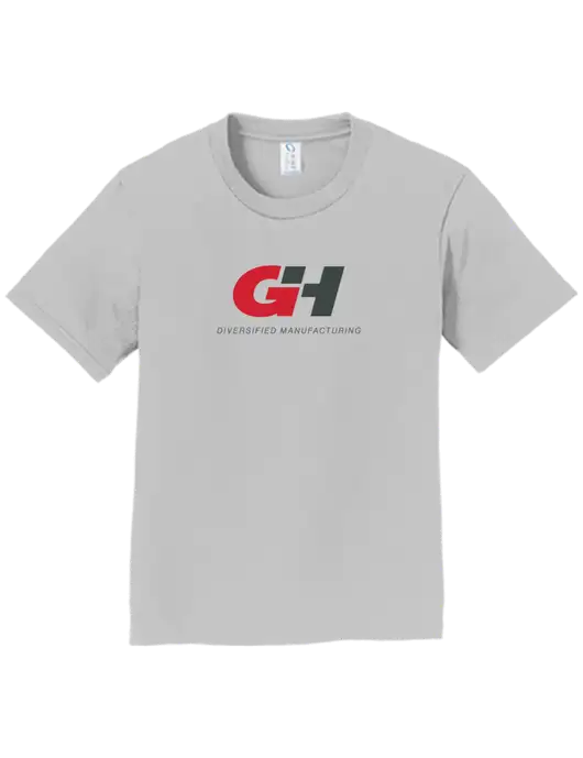 Youth Ring Spun Silver 4.5 oz T-Shirt w/G&H Logo